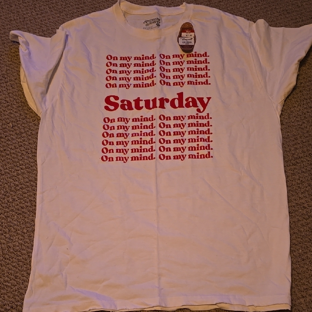 Saturday Graphic T-Shirt - White